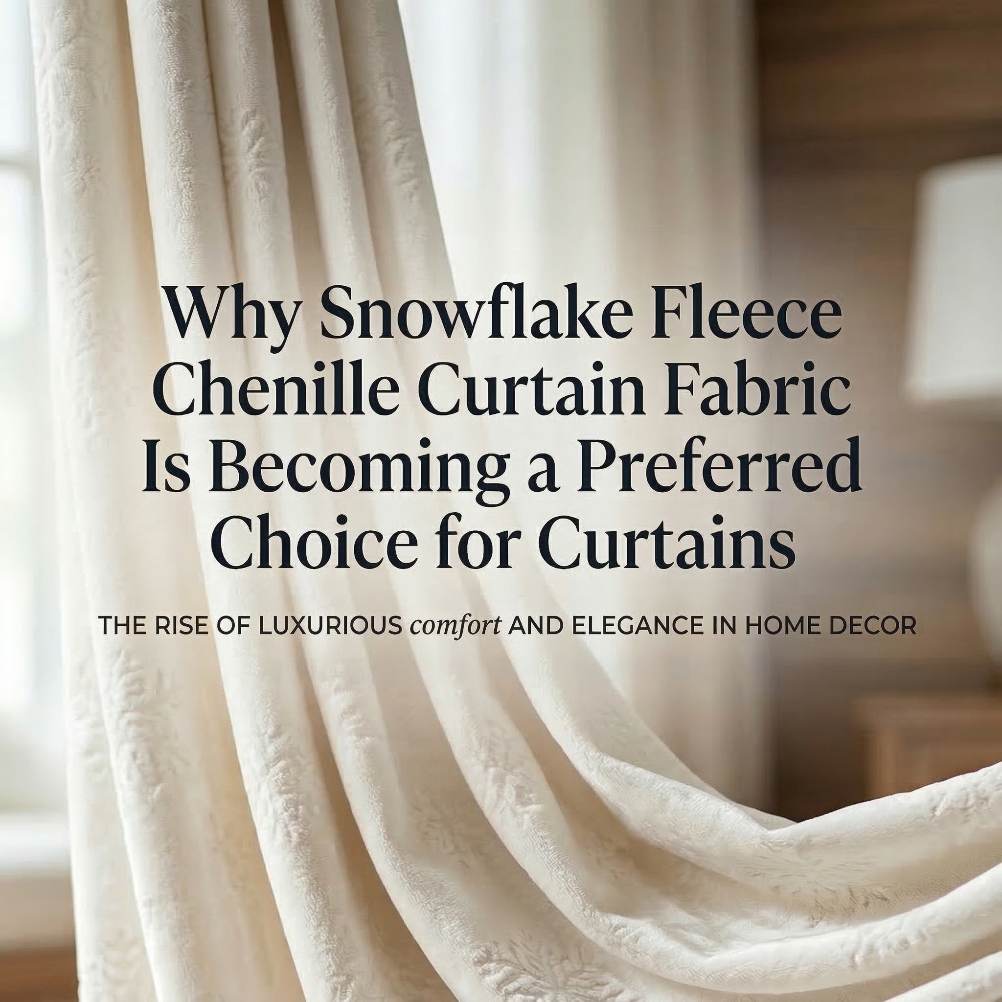 Warum Schneeflocken-Fleece-Chenille-Vorhangstoff zur bevorzugten Wahl für Vorhänge wird