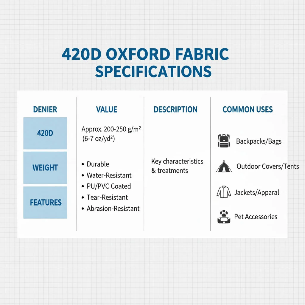 Polyester 420d Oxford Fabric