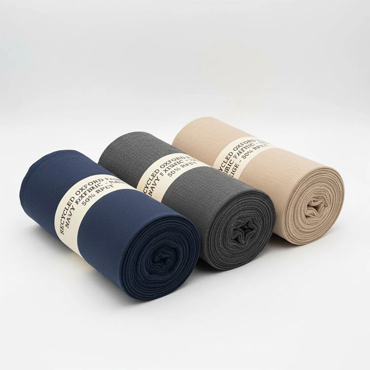 Polyester-Oxford-Gewebe aus recyceltem Polyester Polyester-Oxford-Gewebe aus recyceltem Polyester