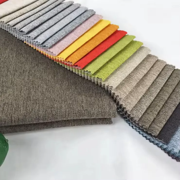 Garngefärbter Leinenimitat-Möbelstoff für Sofas